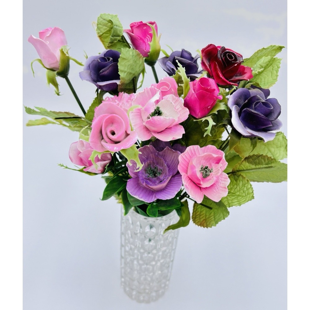 Vintage Fine Bone China Flower Bouquet England Dainty Floral Spring Old Money